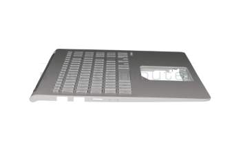 Keyboard incl. topcase DE (german) silver/silver with backlight original suitable for Asus VivoBook S15 S530UA