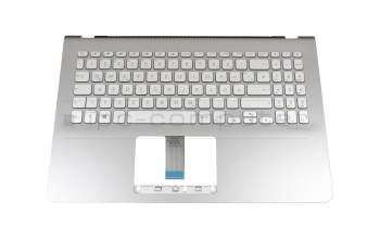 Keyboard incl. topcase DE (german) silver/silver with backlight original suitable for Asus VivoBook S15 S530UN