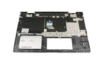 Keyboard incl. topcase DE (german) silver/silver with backlight original suitable for HP Envy x360 15-cn0000