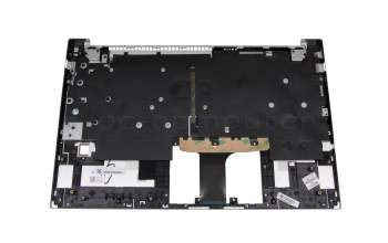 Keyboard incl. topcase DE (german) silver/silver with backlight original suitable for HP Pavilion 15-eg0000