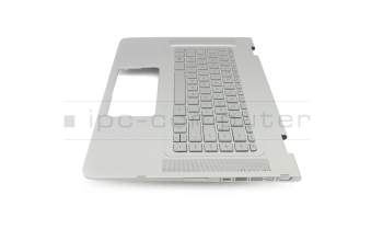 Keyboard incl. topcase DE (german) silver/silver with backlight original suitable for HP Spectre x360 15-ap000