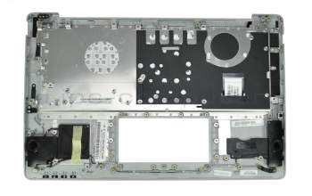 Keyboard incl. topcase DE (german) white/silver original suitable for Asus F201E