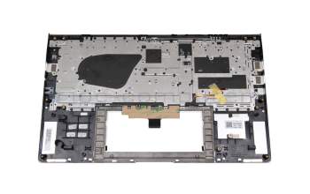 Keyboard incl. topcase DE (german) white/silver with backlight original suitable for Asus ZenBook 14 UM433DA