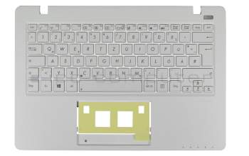 Keyboard incl. topcase DE (german) white/white original suitable for Asus VivoBook F200CA