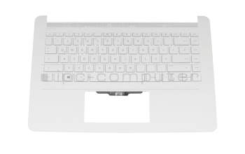 Keyboard incl. topcase DE (german) white/white original suitable for HP 14-bp000