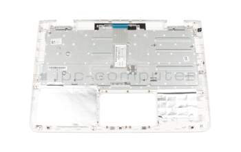 Keyboard incl. topcase DE (german) white/white original suitable for HP Stream 11-ab000