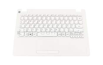 Keyboard incl. topcase DE (german) white/white original suitable for Lenovo IdeaPad 100S-11IBY (80R2)