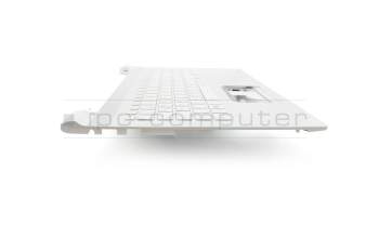 Keyboard incl. topcase DE (german) white/white original suitable for Toshiba Satellite L50-C