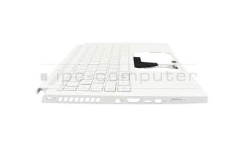 Keyboard incl. topcase DE (german) white/white with backlight (with pen compartment) original suitable for Acer ConceptD 3 Ezel Pro (CC314-73P)