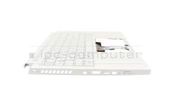 Keyboard incl. topcase DE (german) white/white with backlight (without pen compartment) original suitable for Acer ConceptD 3 (CN314-73G)