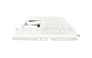 Keyboard incl. topcase DE (german) white/white with backlight original suitable for Acer ConceptD 3 Ezel Pro (CC315-72P)