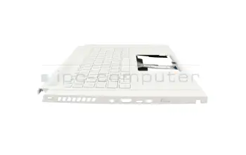 Keyboard incl. topcase DE (german) white/white with backlight original suitable for Acer ConceptD 3 Ezel Pro (CC315-72P)