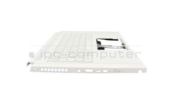 Keyboard incl. topcase DE (german) white/white with backlight original suitable for Acer ConceptD 3 Ezel Pro (CC315-73P)