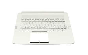 Keyboard incl. topcase DE (german) white/white with backlight original suitable for Acer ConceptD 7 (CN715-71)