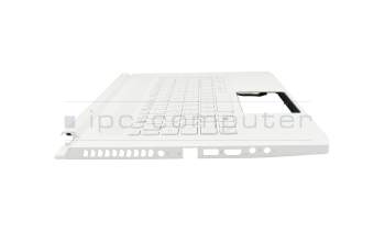 Keyboard incl. topcase DE (german) white/white with backlight original suitable for Acer ConceptD 7 (CN715-72P)
