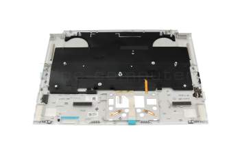 Keyboard incl. topcase DE (german) white/white with backlight original suitable for Acer ConceptD 7 Ezel (CC715-72G)