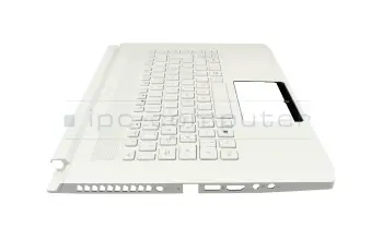 Keyboard incl. topcase DE (german) white/white with backlight original suitable for Acer ConceptD 7 Pro (CN715-71P)