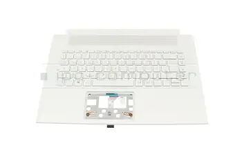 Keyboard incl. topcase DE (german) white/white with backlight original suitable for Acer ConceptD 7 Spatial Edition (CN715-73G)
