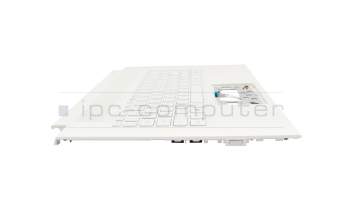 Keyboard incl. topcase DE (german) white/white with backlight original suitable for Acer ConceptD 7 Spatial Edition (CN715-73G)