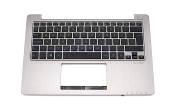Keyboard incl. topcase ES (spanish) black/silver original suitable for Asus VivoBook F202E