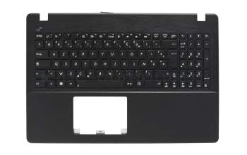 Keyboard incl. topcase FR (french) black/black original suitable for Asus X552EA