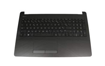 Keyboard incl. topcase FR (french) black/black original suitable for HP 15-bw000