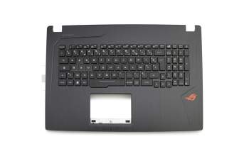 Keyboard incl. topcase FR (french) black/black with backlight RGB original suitable for Asus TUF FX753VD