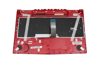 Keyboard incl. topcase FR (french) black/black with backlight original suitable for MSI GE63 Raider RGB 8RE/8RF (MS-16P5)