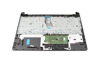 Keyboard incl. topcase FR (french) black/grey original suitable for HP 250 G6