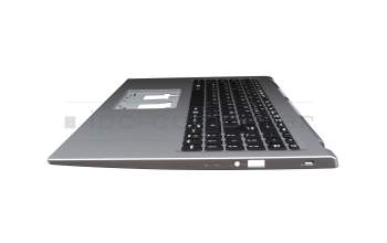Keyboard incl. topcase FR (french) black/silver original suitable for Acer Aspire 1 (A115-32)