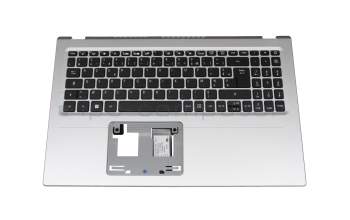 Keyboard incl. topcase FR (french) black/silver original suitable for Acer Aspire 3 (A315-58G)