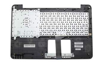Keyboard incl. topcase FR (french) black/silver original suitable for Asus R556LD
