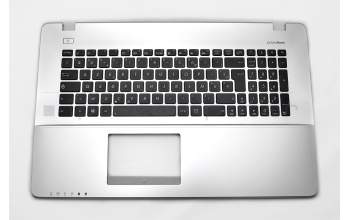 Keyboard incl. topcase FR (french) black/silver original suitable for Asus R751LB