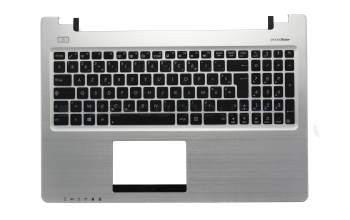 Keyboard incl. topcase FR (french) black/silver original suitable for Asus VivoBook S550CB
