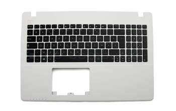 Keyboard incl. topcase FR (french) black/white original suitable for Asus R510CA