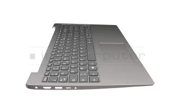 Keyboard incl. topcase FR (french) grey/silver original suitable for Lenovo IdeaPad 330S-15AST (81F9)