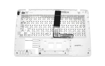 Keyboard incl. topcase FR (french) white/white original suitable for Asus R202CA