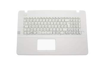 Keyboard incl. topcase FR (french) white/white original suitable for Asus X751LDV