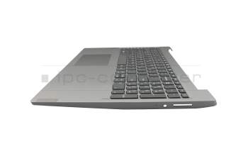 Keyboard incl. topcase GR (greek) dark grey/grey original suitable for Lenovo IdeaPad S145-15API (81UT)