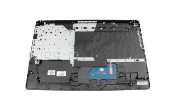Keyboard incl. topcase NL (dutch) black/silver original suitable for HP 17-by0000