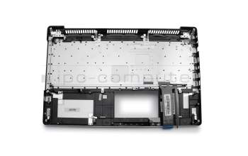 Keyboard incl. topcase PO (portuguese) silver/silver with backlight original suitable for Asus N550JA