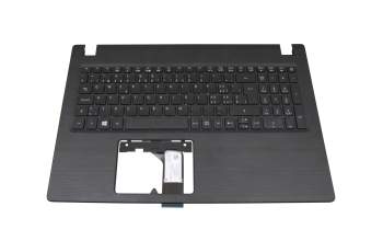 Keyboard incl. topcase SF (swiss-french) black/black original suitable for Acer Aspire 3 (A315-21)