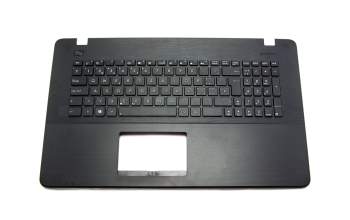 Keyboard incl. topcase SF (swiss-french) black/black original suitable for Asus X751LDV