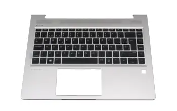 Keyboard incl. topcase SP (spanish) black/silver with backlight original suitable for HP ProBook 440 G6