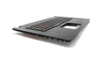 Keyboard incl. topcase UK (english) black/black with backlight original suitable for Asus ROG Strix GL753VD