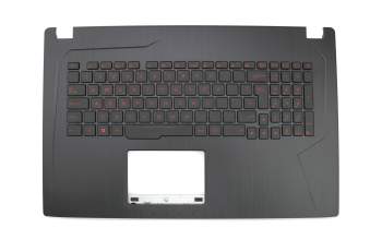Keyboard incl. topcase UK (english) black/black with backlight original suitable for Asus TUF FX753VE