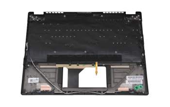Keyboard incl. topcase US (english) black/black with backlight original suitable for Asus ROG Flow X13 GV301QE
