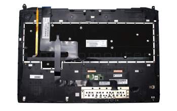 Keyboard incl. topcase US (english) black/black with backlight original suitable for Asus ROG G750JW