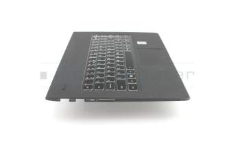 Keyboard incl. topcase US (english) black/black with backlight original suitable for Lenovo Yoga 3 Pro-1370 (80HE)