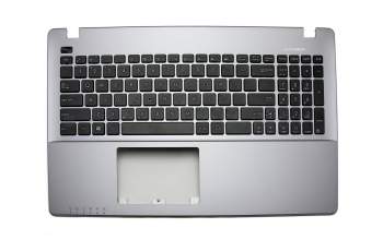 Keyboard incl. topcase US (english) black/grey original suitable for Asus E550CA